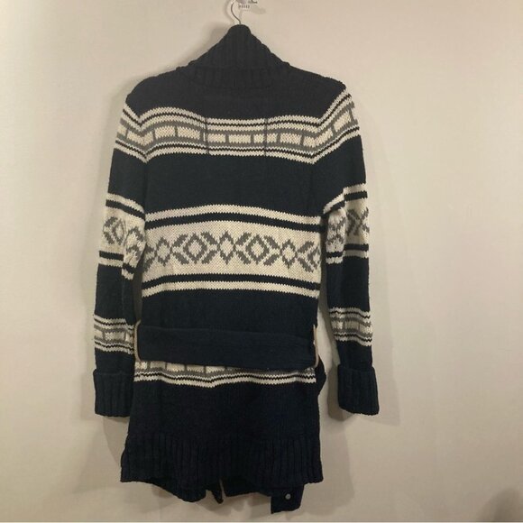 SUPERDRY CO Sz L Knitwear Collection Wool Blend Belted Pockets Cardigan - Picture 8 of 11